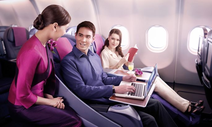 Redeem your United miles for business class flights on Thai Airways